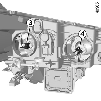 Changer l'ampoule de feu de position avant sur Renault Scénic 2