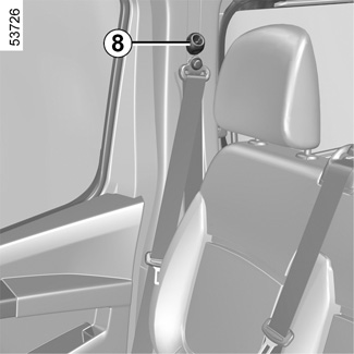 Ford Transit: Réglage en hauteur des ceintures de sécurité - Ceintures de  sécurité - Manuel du conducteur Ford Transit