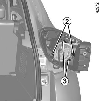 E-GUIDE.RENAULT.COM / Megane-4-ph2 / Prenez soin de votre véhicule  (Optiques) / FEUX ARRIÈRE ET LATÉRAUX : remplacement des lampes