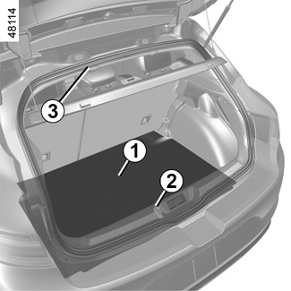 E-GUIDE.RENAULT.COM / Megane-4-ph2 / Profitez de tout le confort de votre  véhicule / RANGEMENTS, AMÉNAGEMENTS COFFRE À BAGAGES